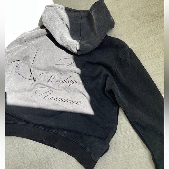 NWT Club Paradise Midnight Hoodie Vintage Black - Romance Embroidered - Size S - Picture 3 of 9